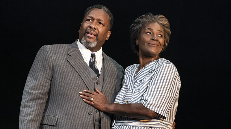 Wendell Pierce and Sharon D Clarke in Death of a Salesman. Photo by Joan Marcus