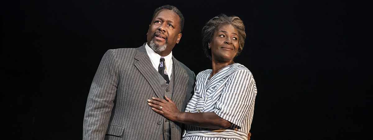 Wendell Pierce and Sharon D Clarke in Death of a Salesman. Photo by Joan Marcus