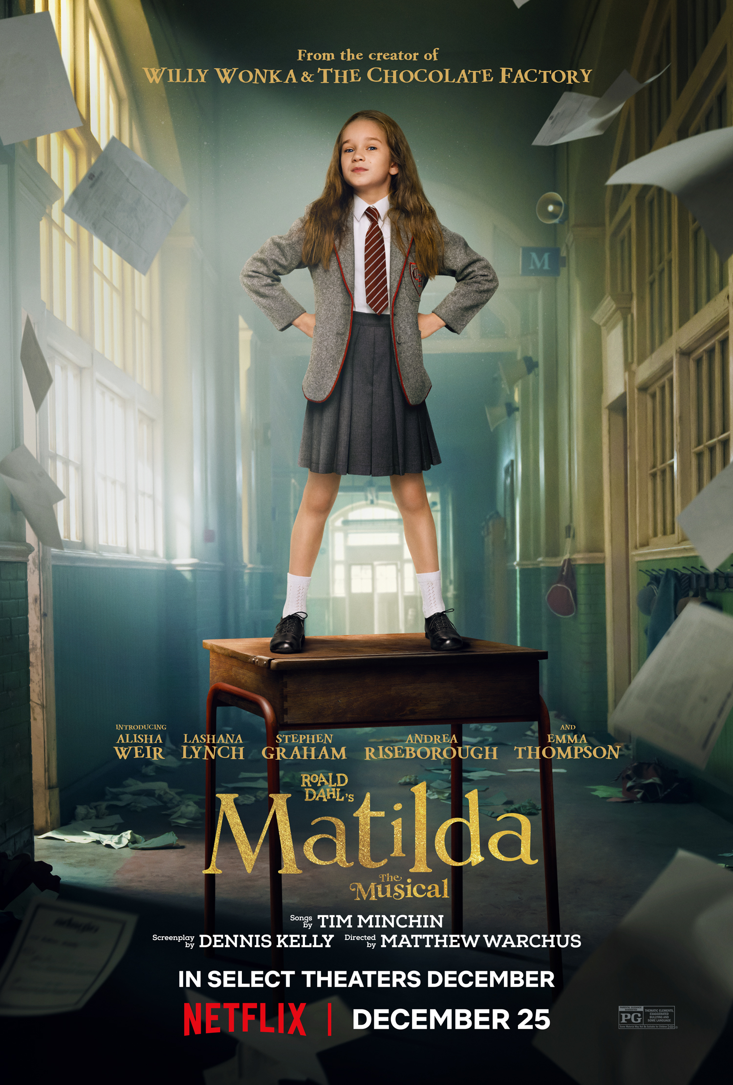 Brand new poster for Roald Dahl's Matilda the Musical.