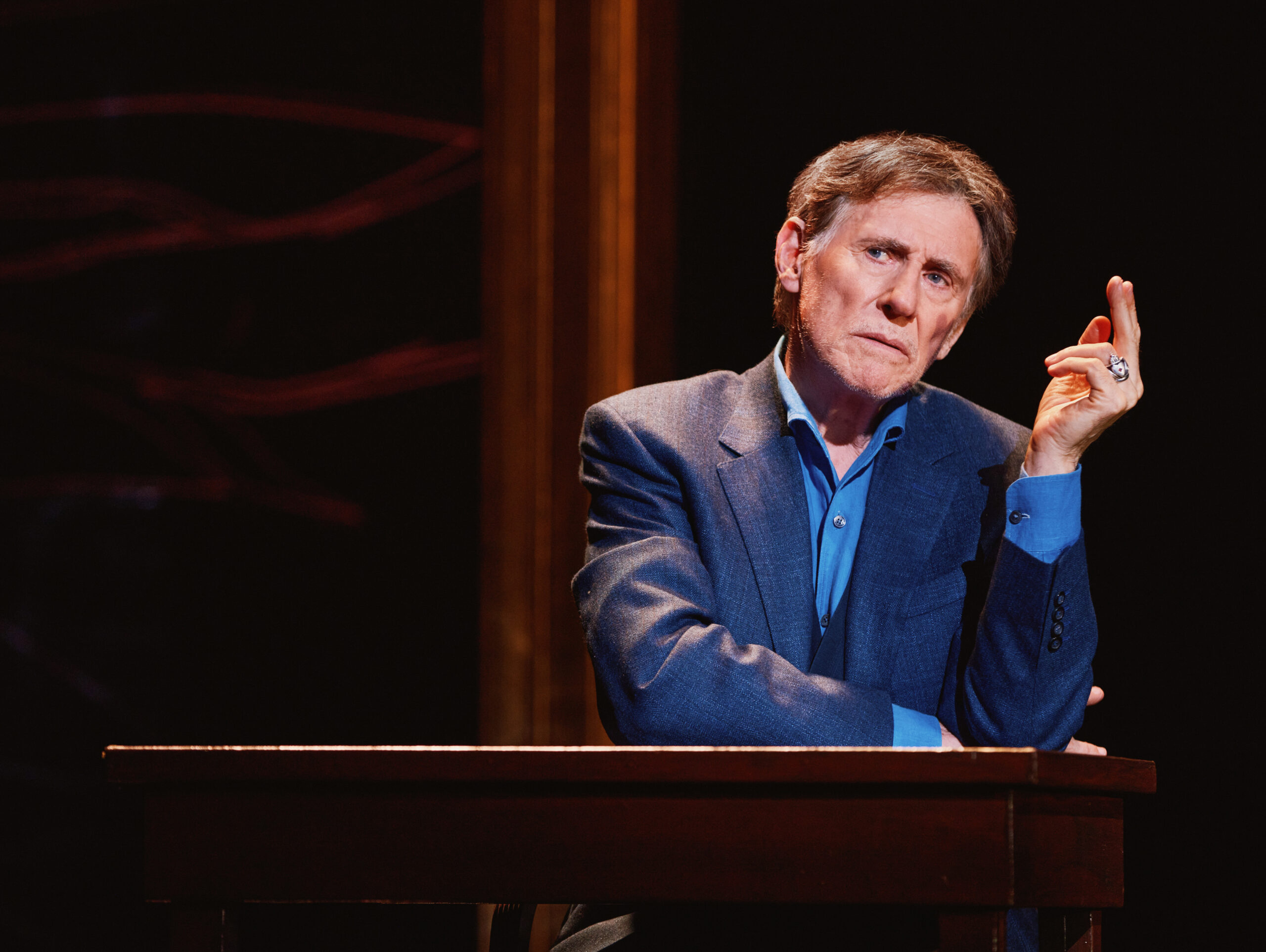 Gabriel Byrne in Walking with Ghosts. Photo by Emilio Madrid.