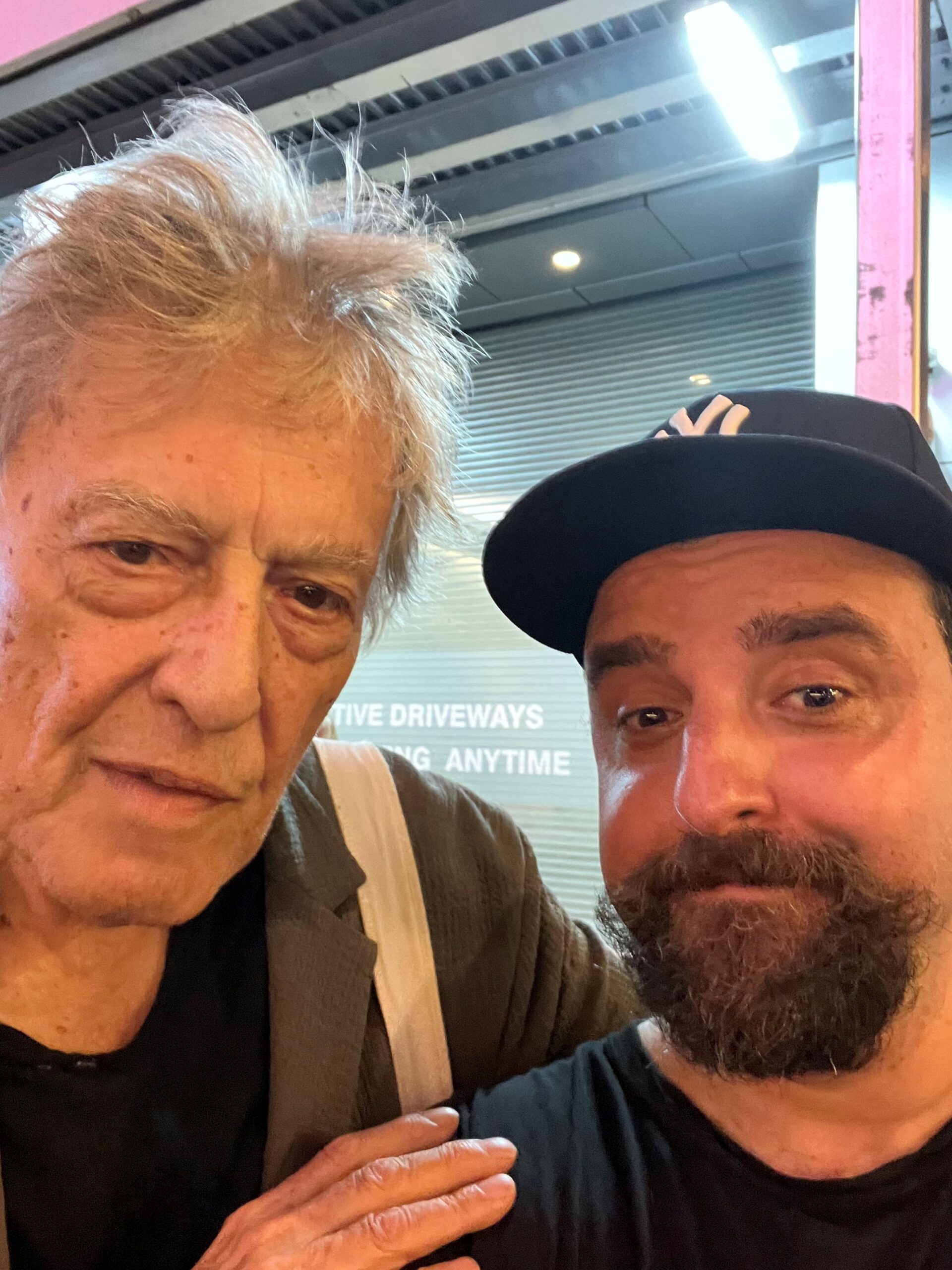 Tom Stoppard and David Krumholtz. Photo courtesy of David Krumholtz.