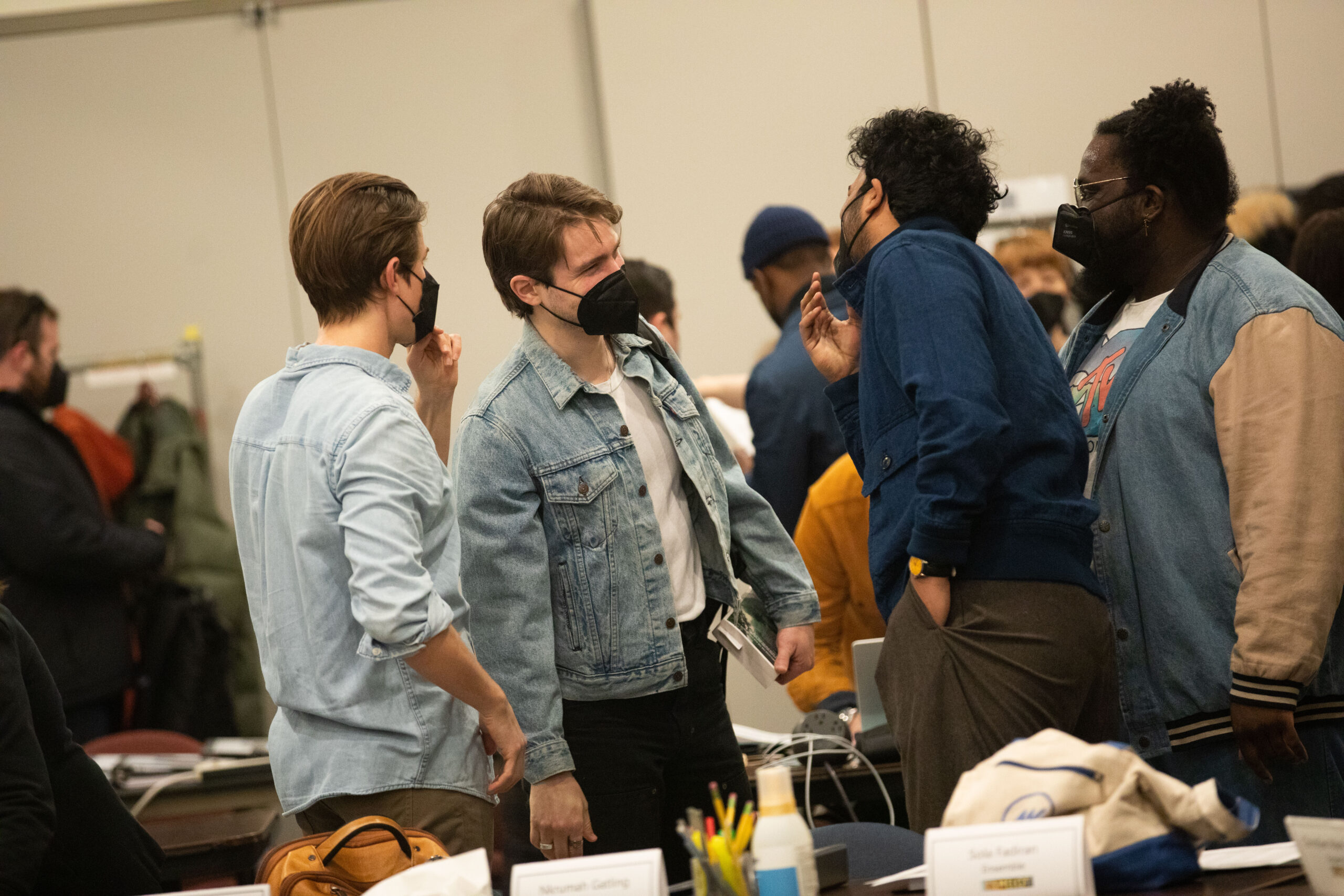 Andrew Burnap and members of the Camelot company. Photo by Daniel Weiss.