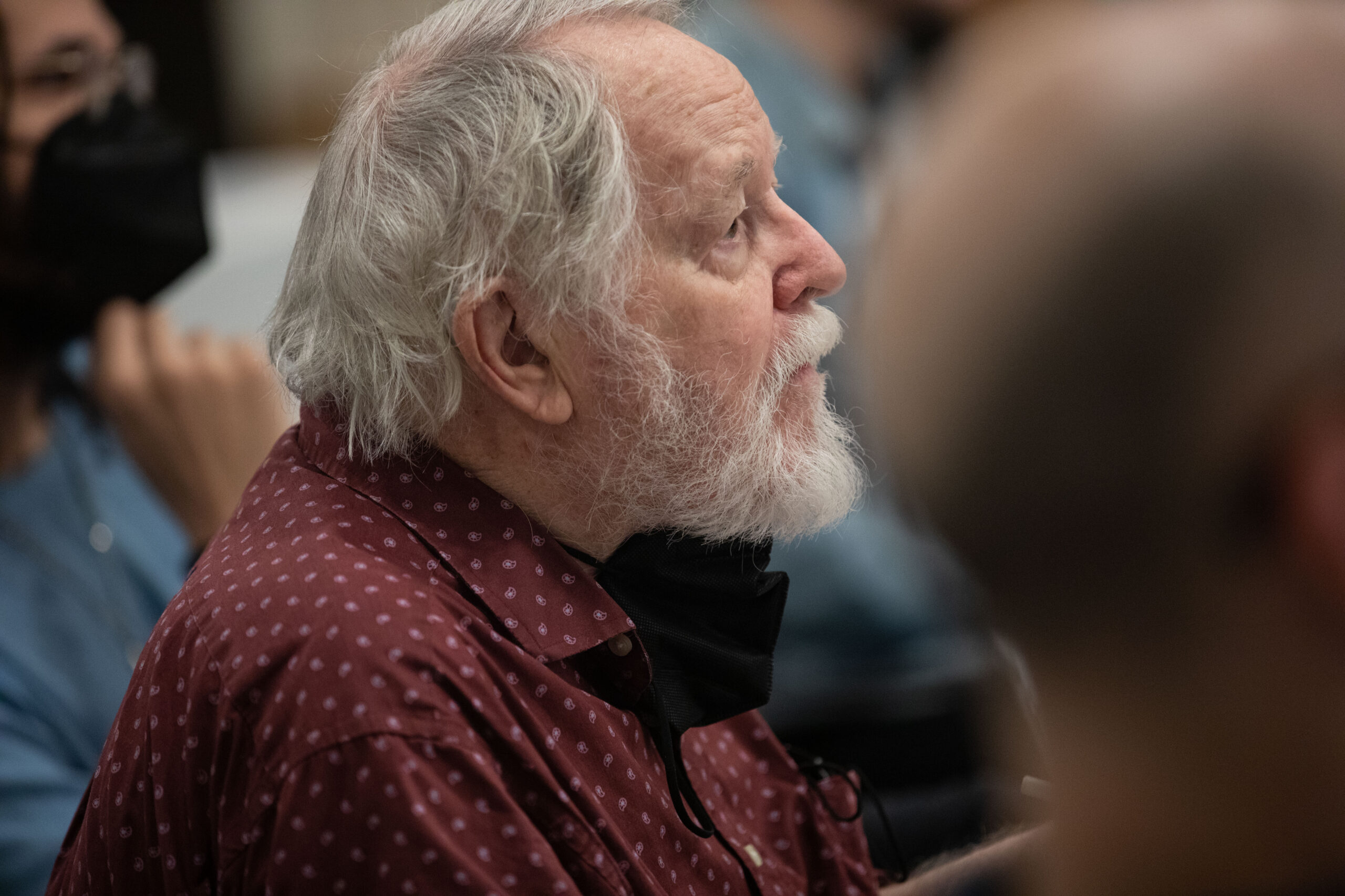 Dakin Matthews at the first rehearsal of Camelot. Photo by Daniel Weiss.