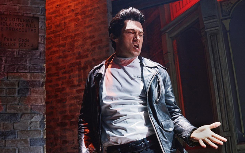 Christian Borle as Dr. Orin Scrivello in <i>Little Shop of Horrors</i>.
