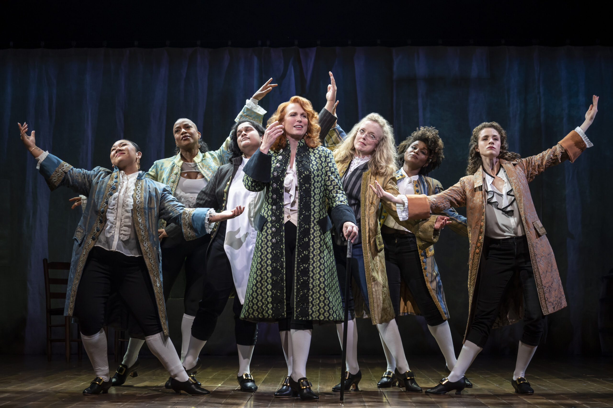 Carolee Carmello and the company of 1776. Photo by Joan Marcus.