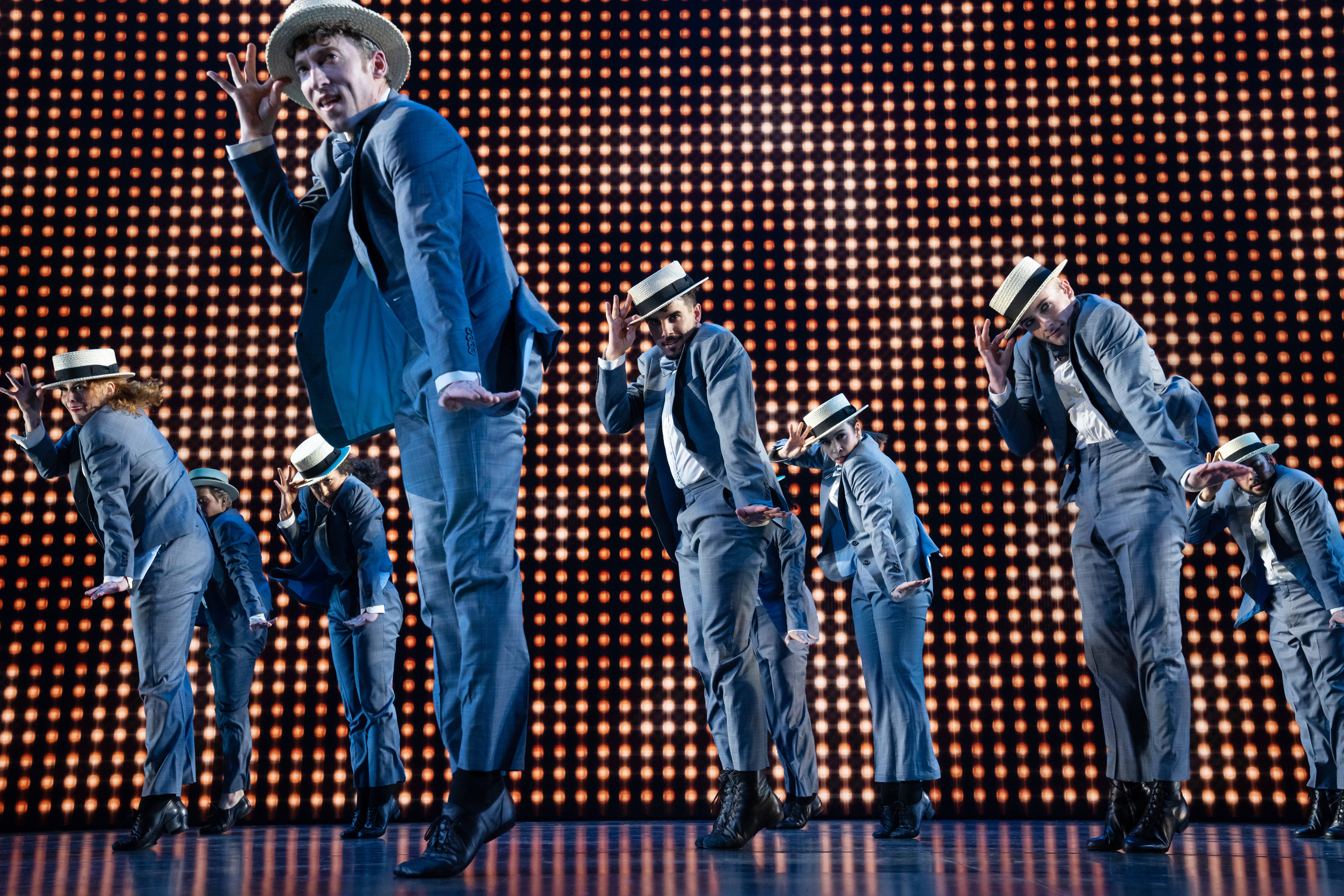 The cast of Bob Fosse's DANCIN'. Photo by Julieta Cervantes.