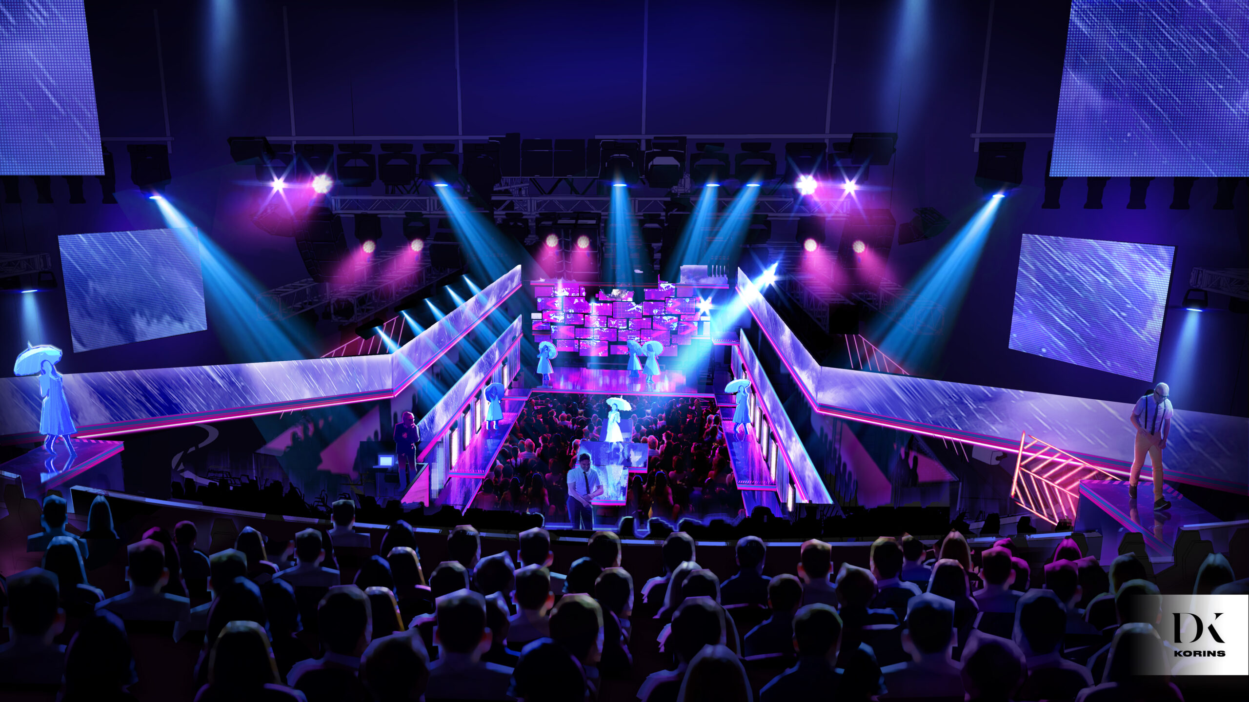 View from the rear mezzanine is pictured.