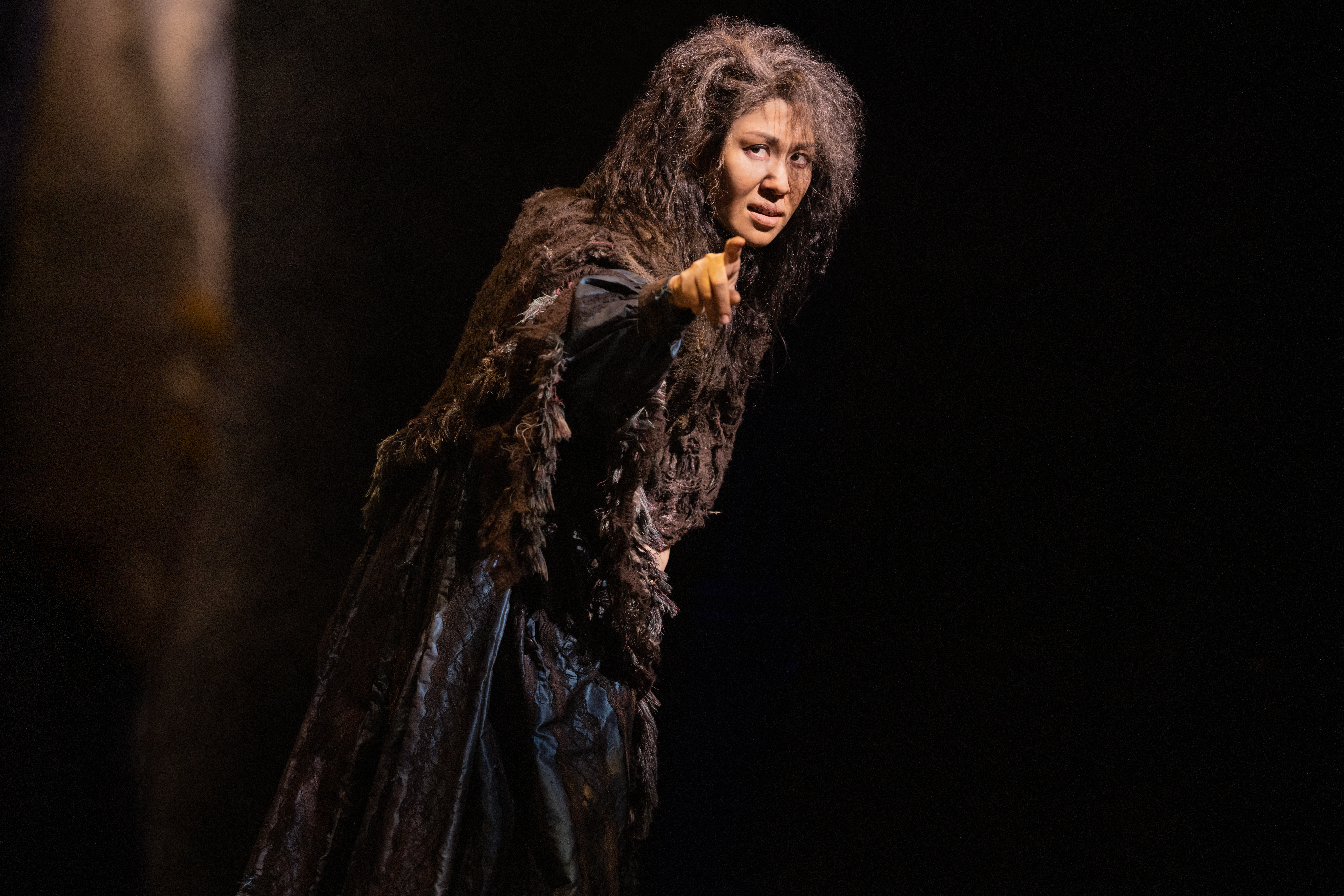 Ruthie Ann Miles in Sweeney Todd. Photo by Matthew Murphy and Evan Zimmerman.