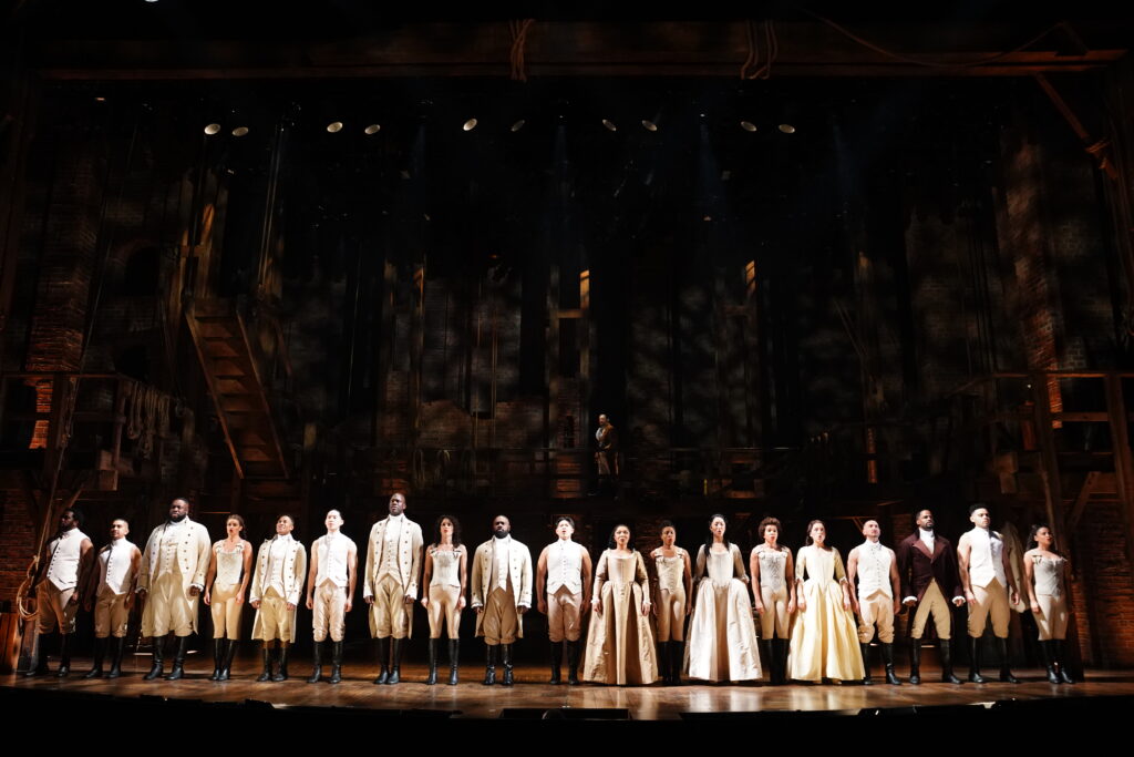 The cast of Hamilton. Photo by Joan Marcus.