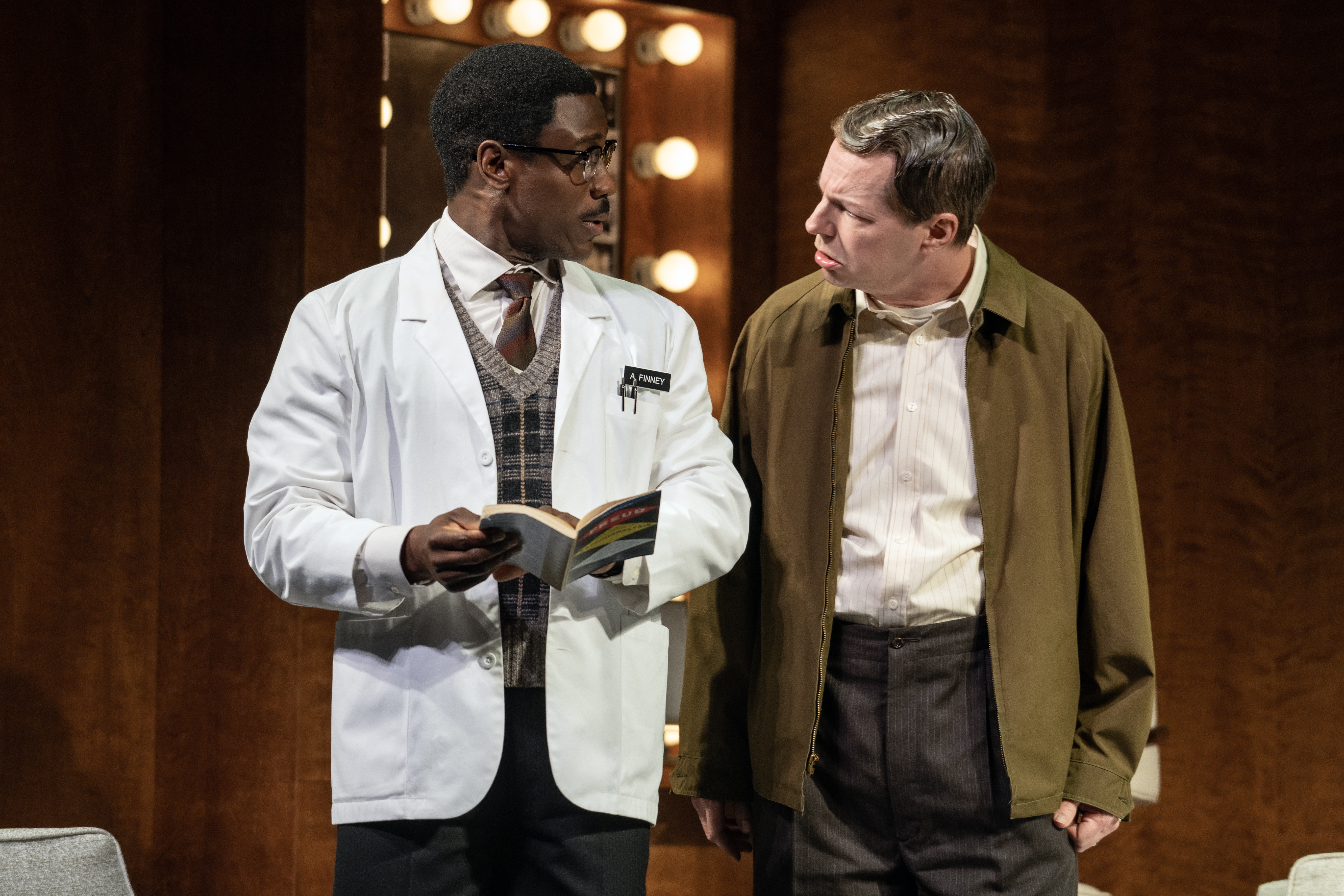 Marchánt Davis and Sean Hayes in Good Night, Oscar. Photo by Joan Marcus.