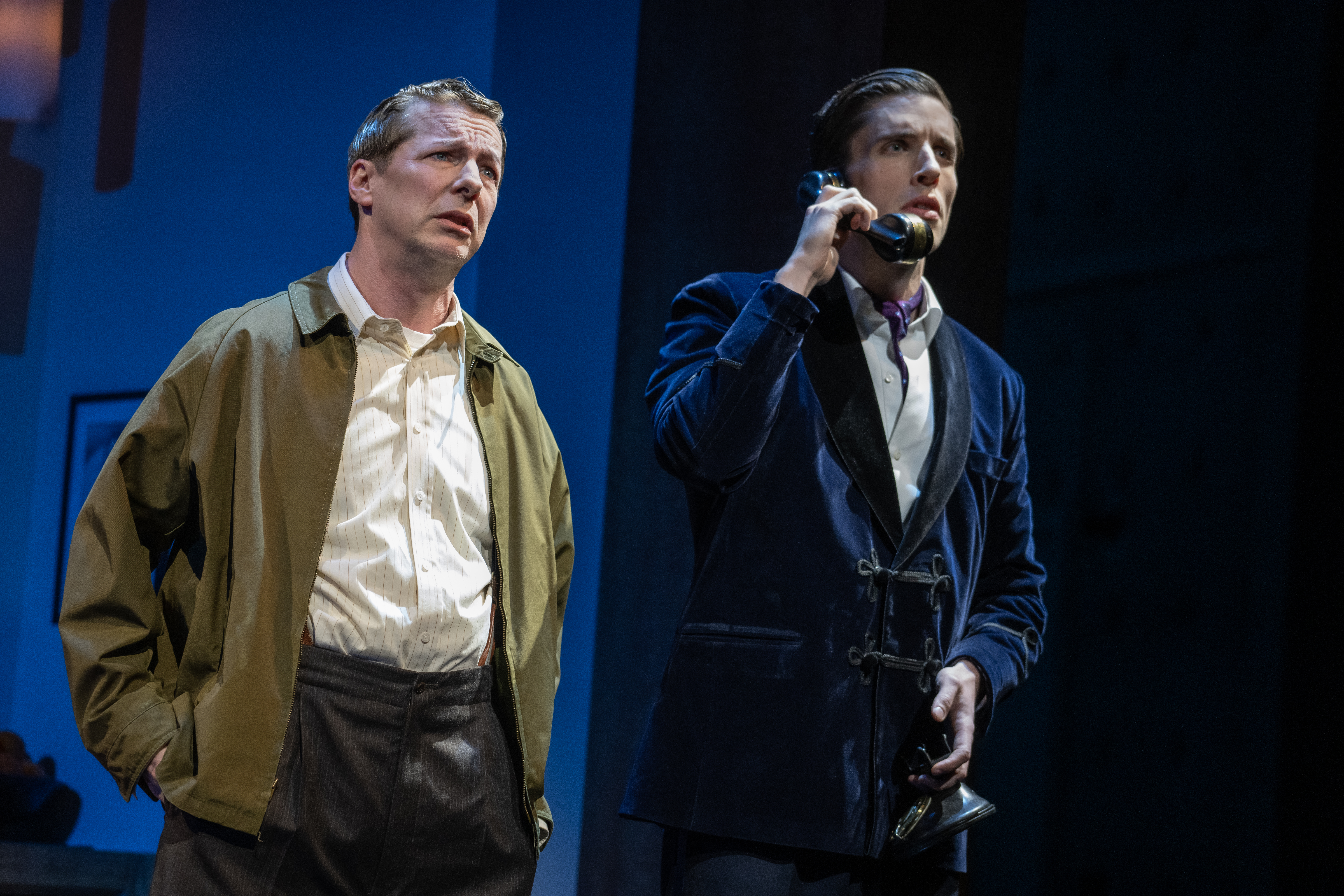 Sean Hayes and John Zdrojeski in Good Night, Oscar. Photo by Joan Marcus.