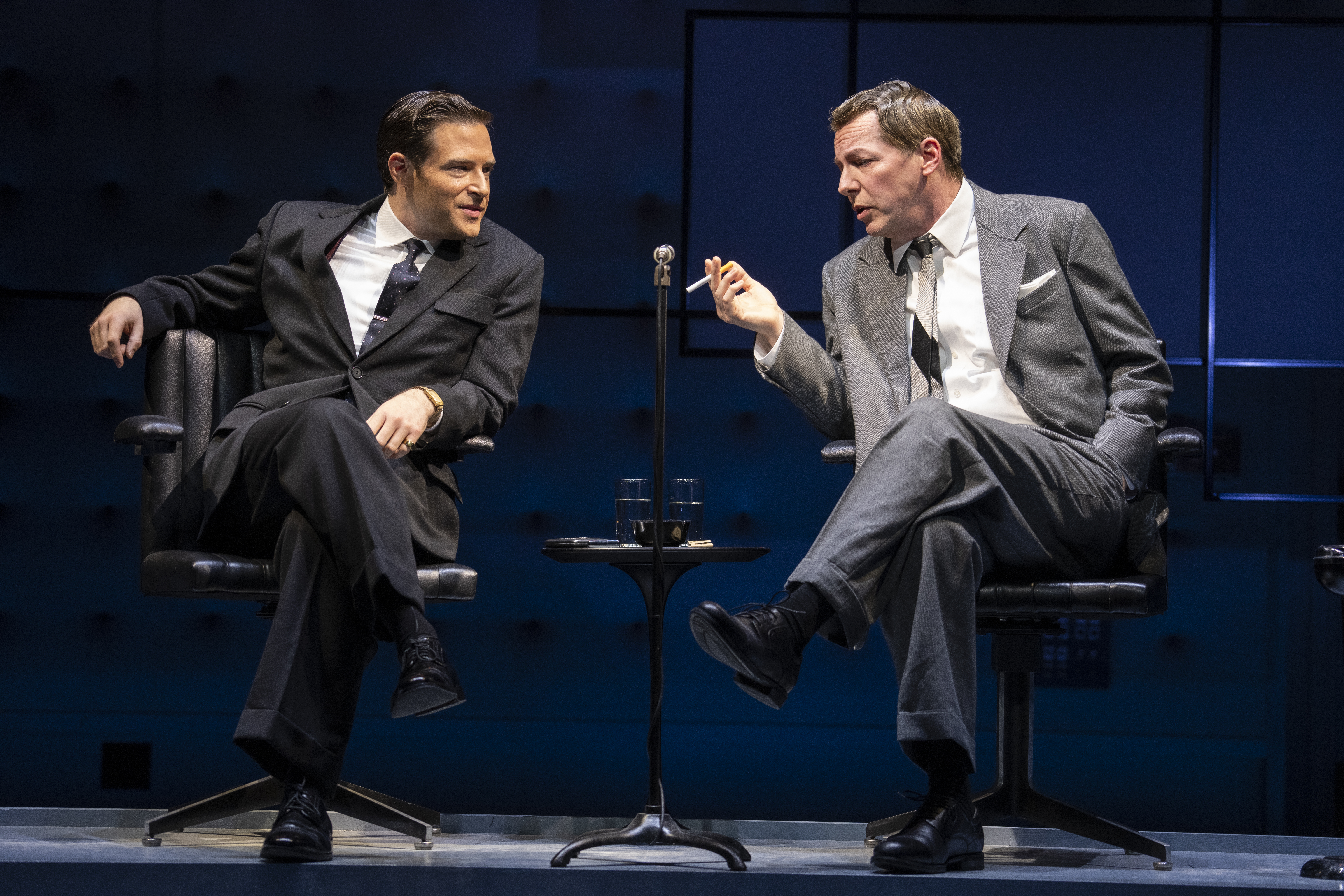 Ben Rappaport and Sean Hayes in Good Night, Oscar. Photo by Joan Marcus.