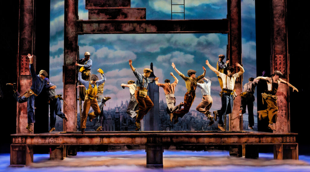 The cast of New York, New York. Photo by Paul Kolnik.