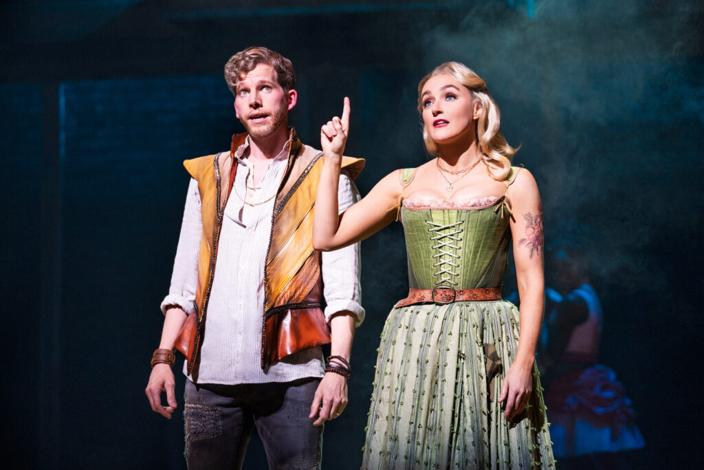 Stark Sands and Betsy Wolfe in & Juliet. Photo by Matthew Murphy.