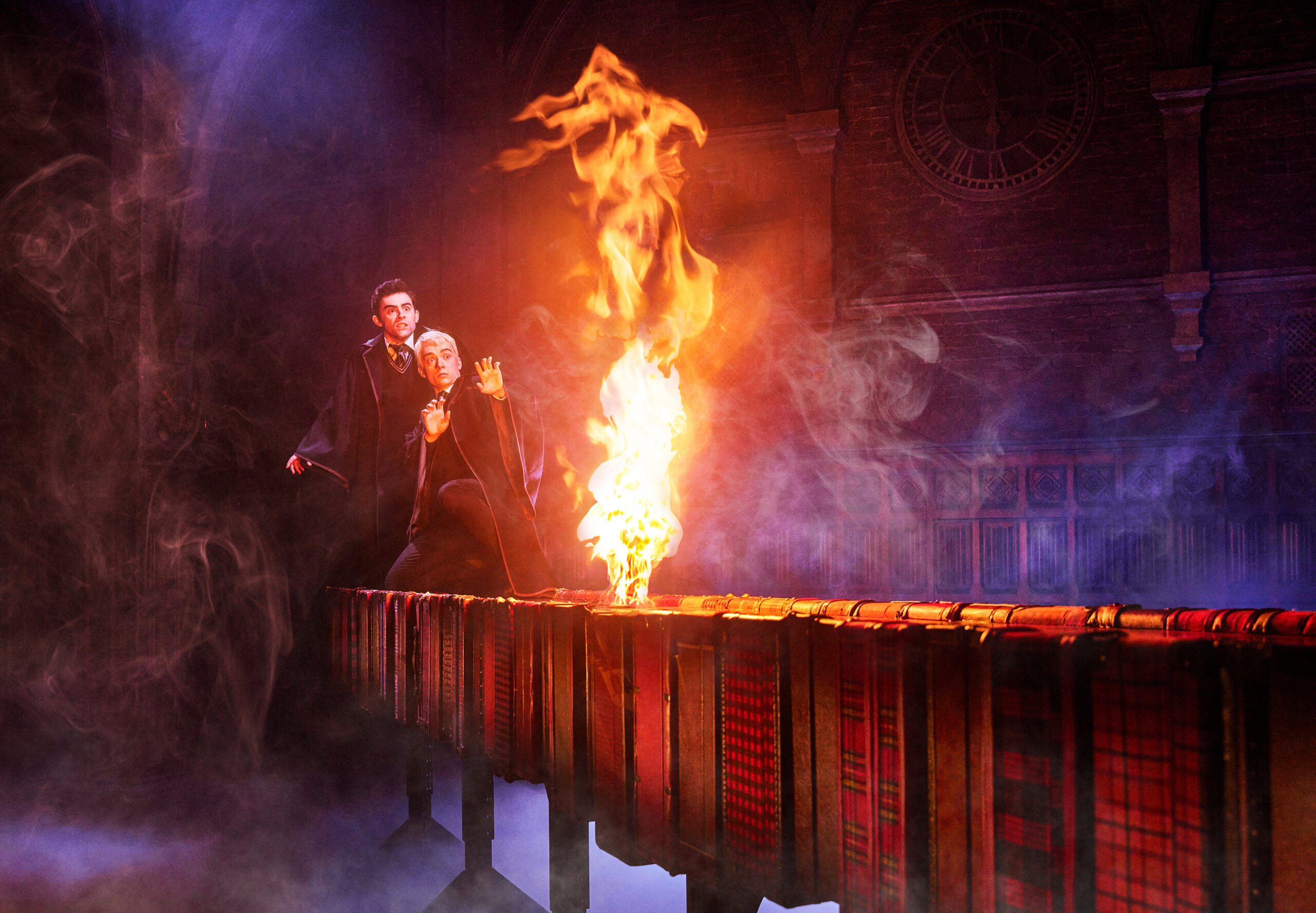 Joel Meyers and Erik C. Peterson in Harry Potter and the Cursed Child. Photo by Matthew Murphy.