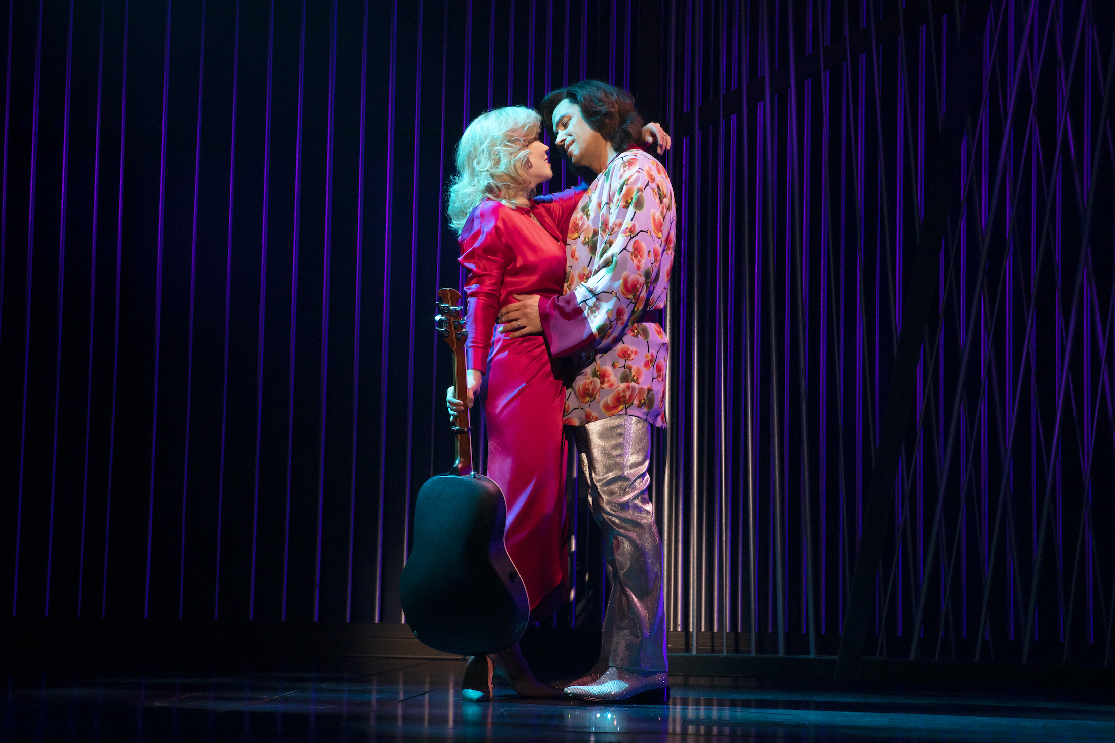 Robyn Hurder and Will Swenson in A Beautiful Noise, The Neil Diamond Musical. Photo by Julieta Cervantes.