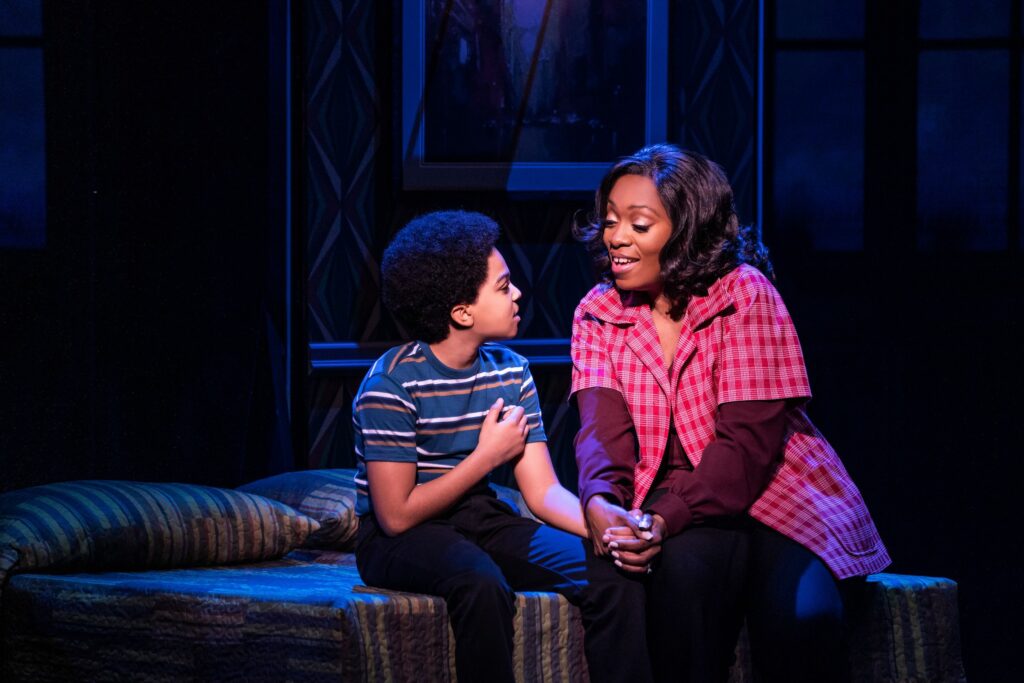 Christian Wilson and Ayana George in MJ. Photo by Matthew Murphy.