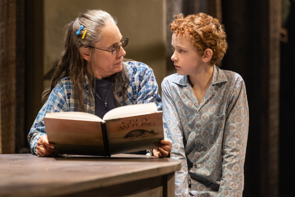 Laurie Metcalf and Eamon Patrick O’Connell in Grey House. Photo by MurphyMade.