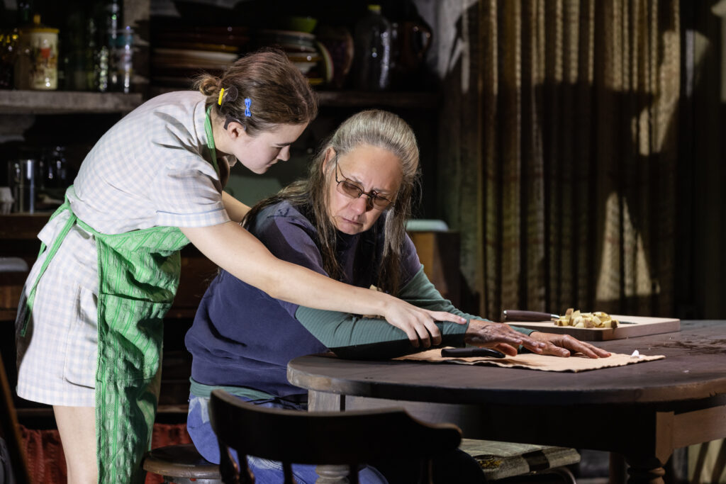 Millicent Simmonds and Laurie Metcalf in Grey House. Photo by MurphyMade.