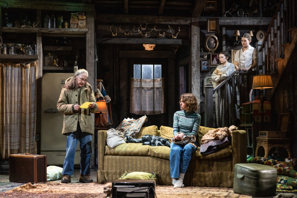 Laurie Metcalf, Tatiana Maslany, Alyssa Emily Marvin, and Millicent Simmonds in Grey House. Photo by MurphyMade.
