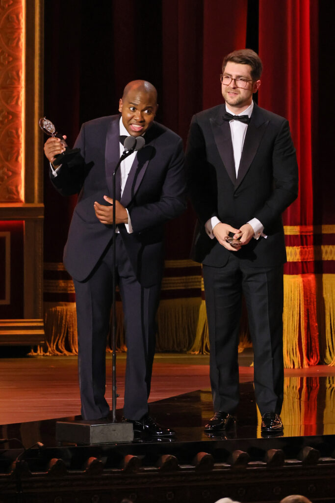 Bryan Carter and Charlie Rosen at the 76th Annual Tony Awards. Photo by Theo Wargo/Getty Images for Tony Awards Productions.