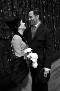 Lea Michele and Ramin Karimloo. Photo by Jenny Anderson.