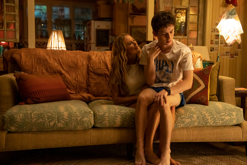 Jennifer Lawrence and Andrew Barth Feldman in <i>No Hard Feelings</i>.