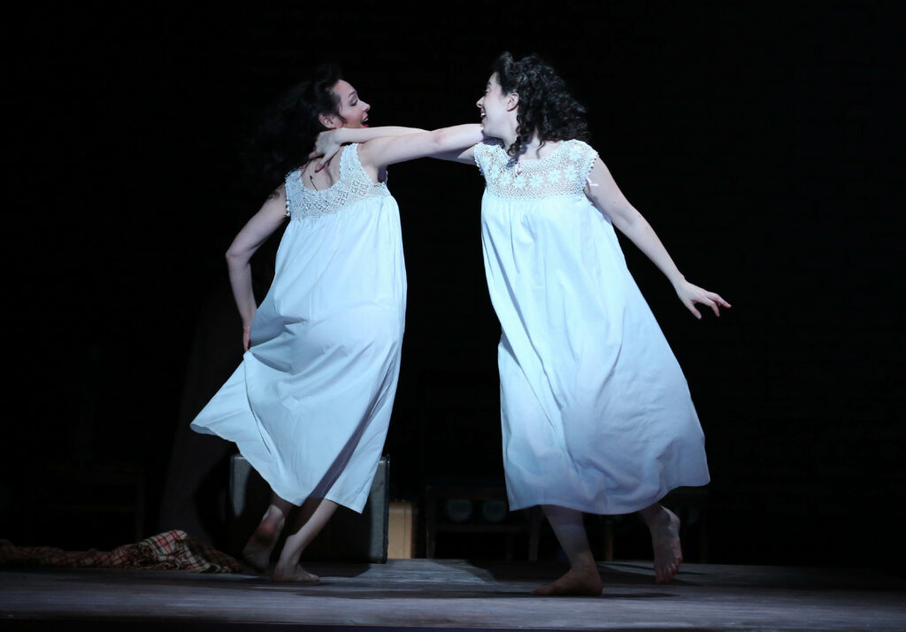 Katrina Lenk and Adina Verson in Indecent. Photo by Carol Rosegg.
