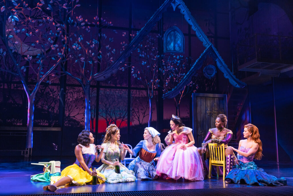 Aisha Jackson, Morgan Whitley, Briga Heelan, Ashley Chiu, Gabrielle Beckford, and Lauren Zakrin in Once Upon a One More Time. Photo by Matthew Murphy.