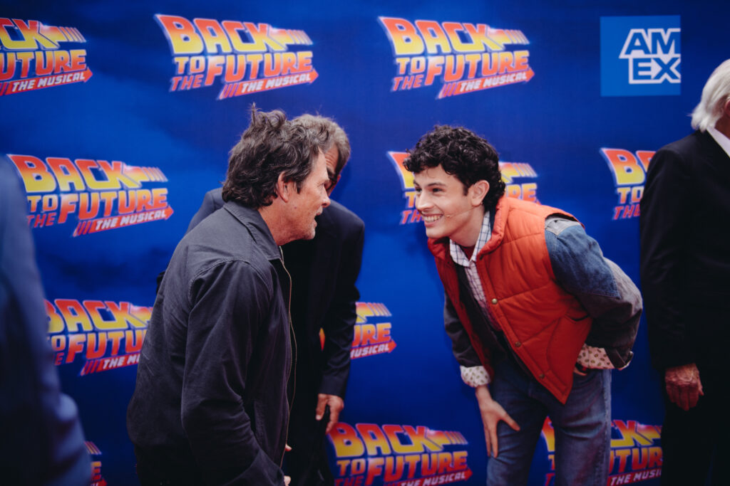 Michael J. Fox and Casey Likes. Photo by Andy Henderson.