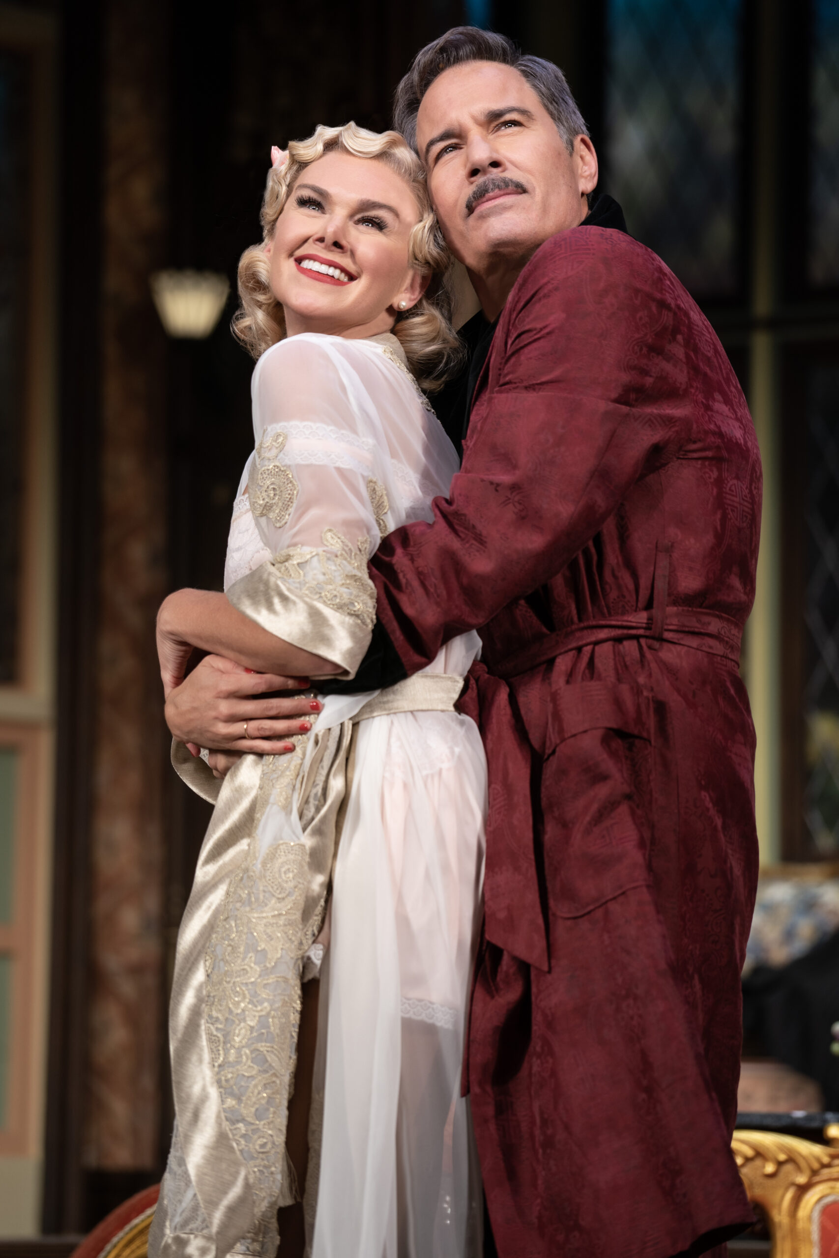 Laura Bell Bundy and Eric McCormack in The Cottage. Photo by Joan Marcus.