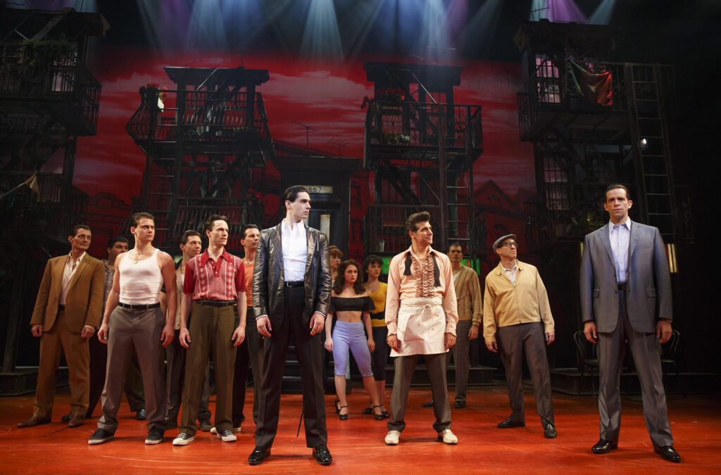 The 2016 Broadway cast of A Bronx Tale. Photo by Joan Marcus.
