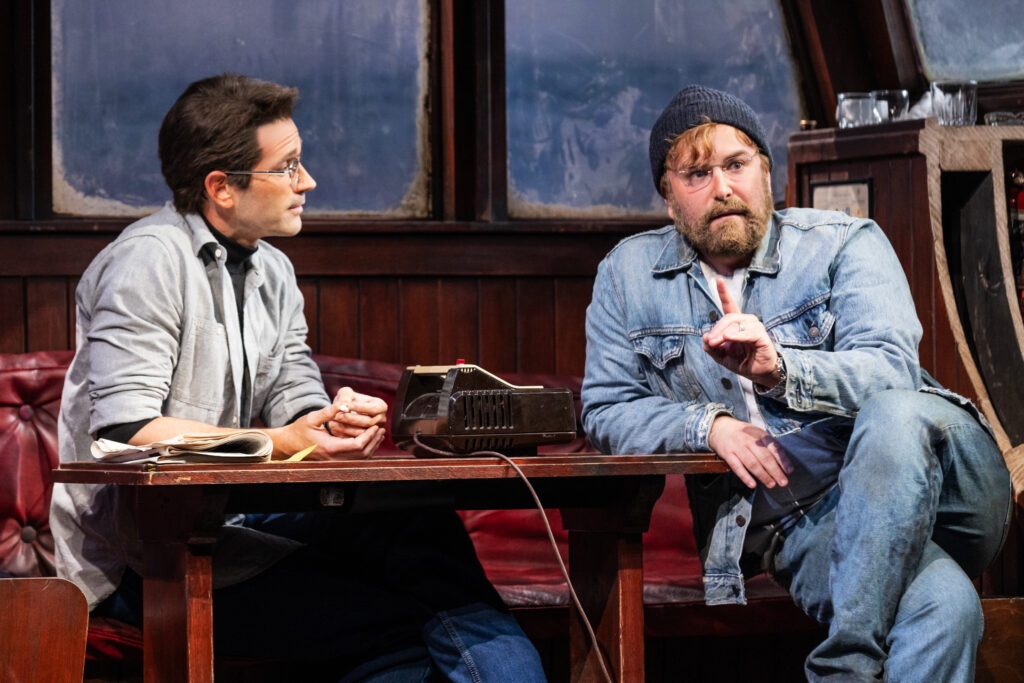 Colin Donnell and Alex Brightman in The Shark is Broken. Photo by Matthew Murphy.