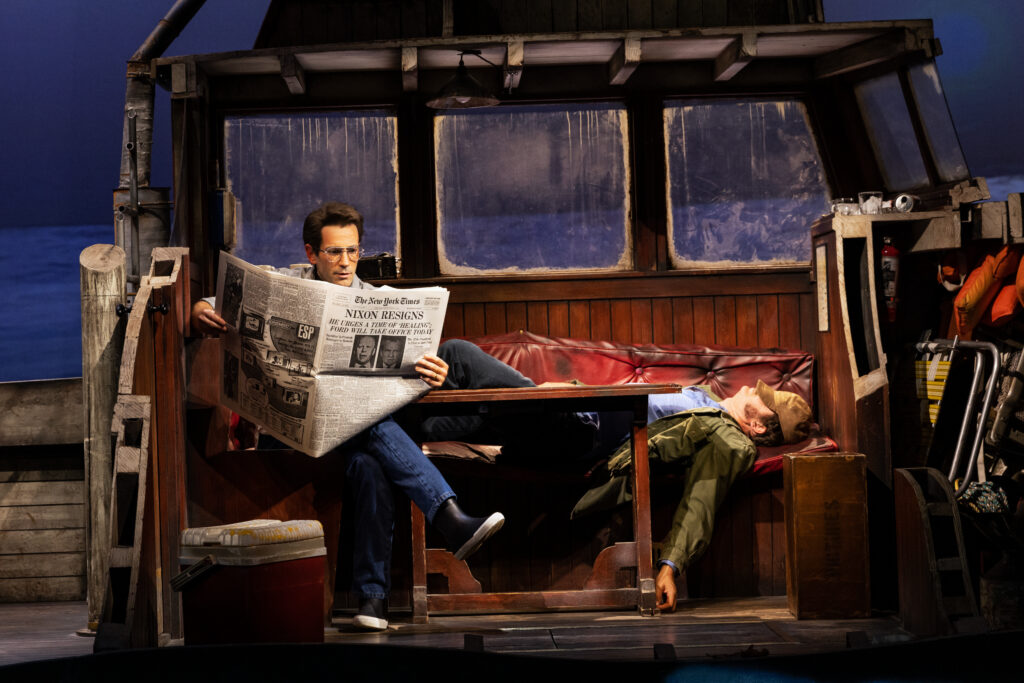 Colin Donnell and Ian Shaw in The Shark is Broken. Photo by Matthew Murphy.