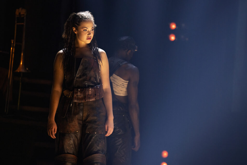 Solea Pfeiffer in Hadestown. Photo by Evan Zimmerman for MuprhyMade.