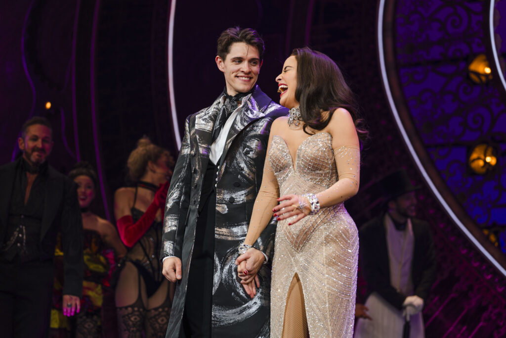 Casey Cott and Courtney Reed taking their first bows on August 1, 2023. Photo by Avery Brunkus.
