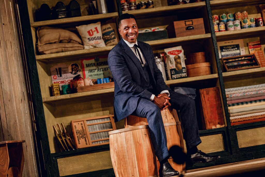 Leslie Odom Jr. in Purlie Victorious. Photo by Marc J. Franklin.