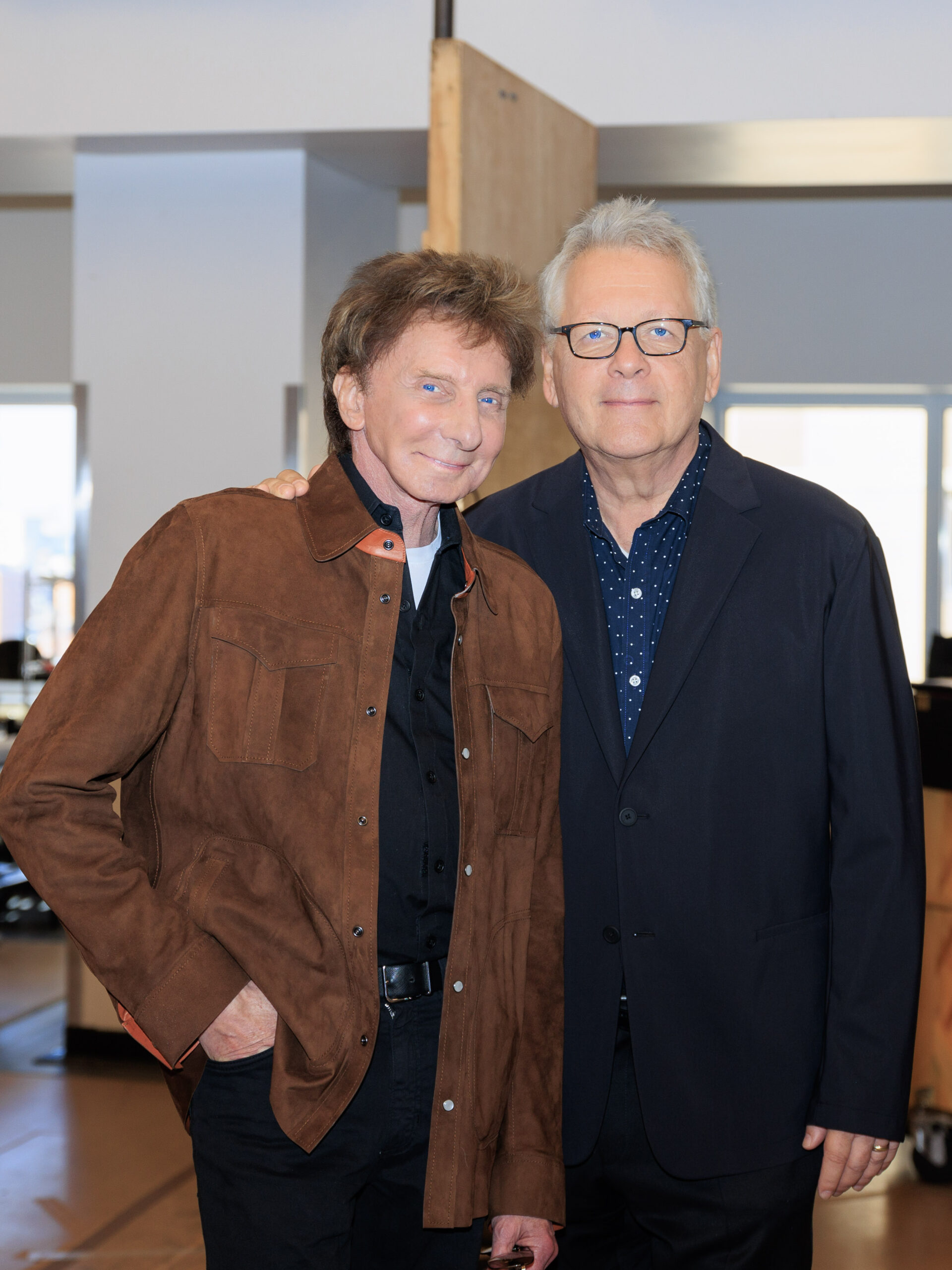 Barry Manilow and Bruce Sussman in rehearsals for Harmony. Photo by Paul Aphisit.