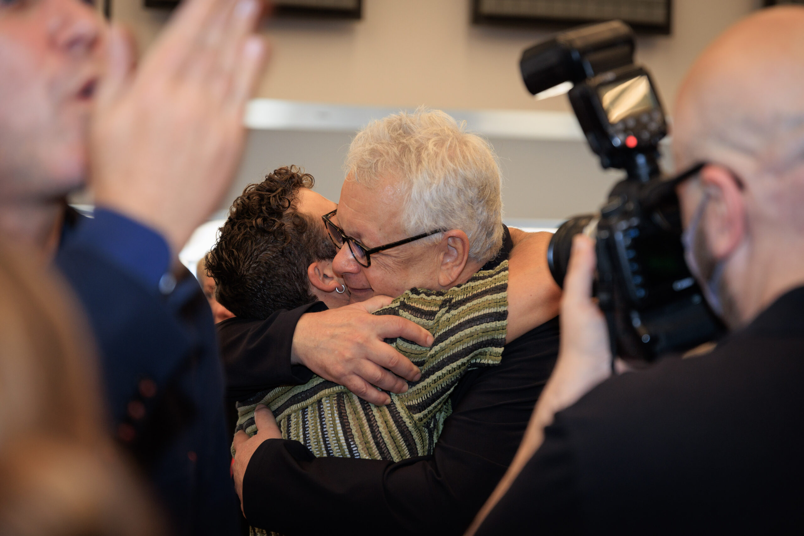 Danny Kornfeld and Bruce Sussman in rehearsals for Harmony. Photo by Paul Aphisit.