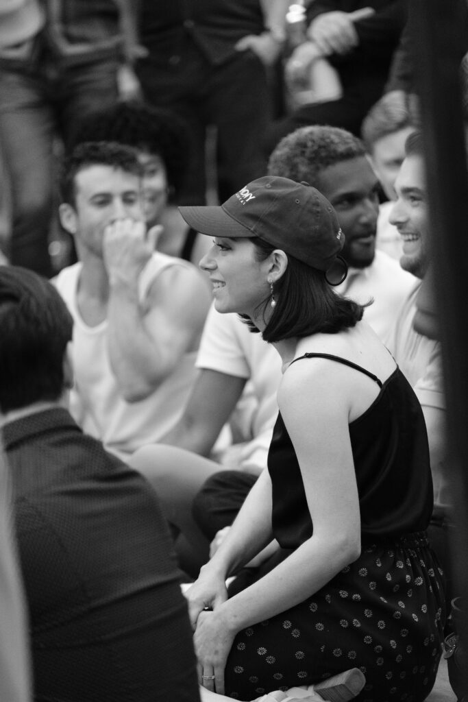Julie Benko in rehearsals for Harmony. Photo by Paul Aphisit.