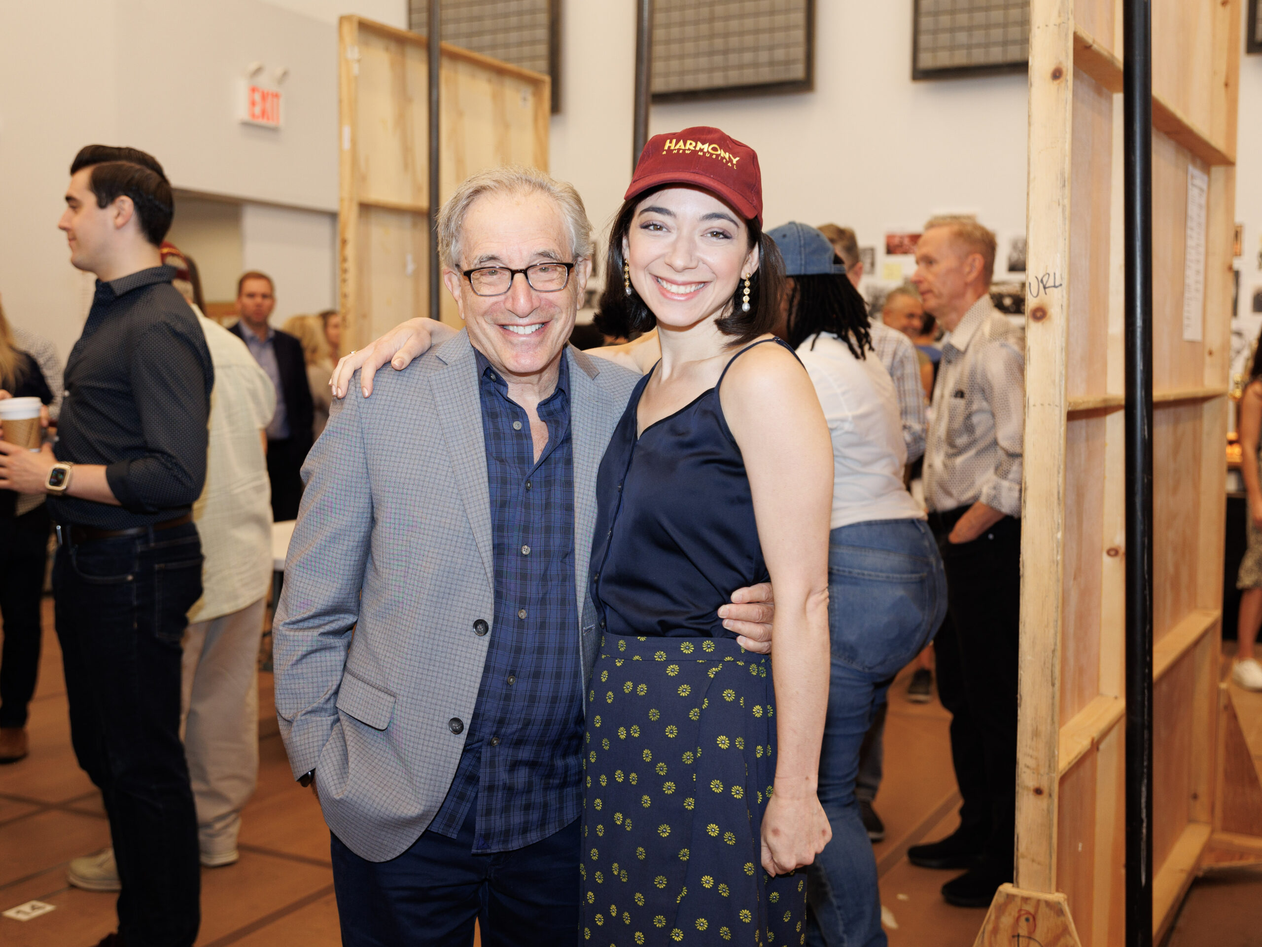 Chip Zien and Julie Benko in rehearsals for Harmony. Photo by Paul Aphisit.