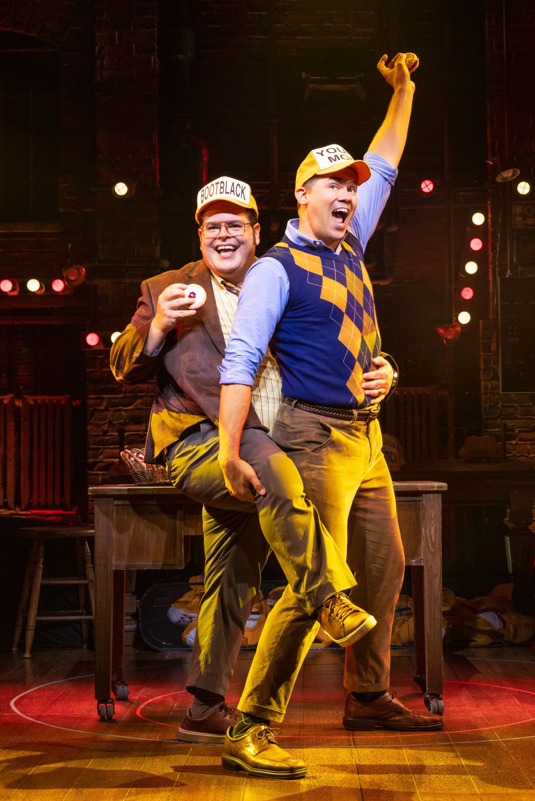 Josh Gad and Andrew Rannells in Gutenberg! The Musical! Photo by Matthew Murphy.