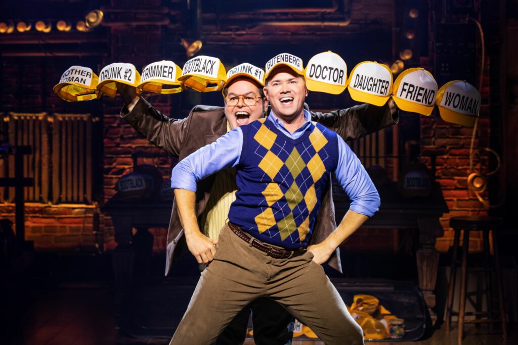 Josh Gad and Andrew Rannells in Gutenberg! The Musical! Photo by Matthew Murphy.