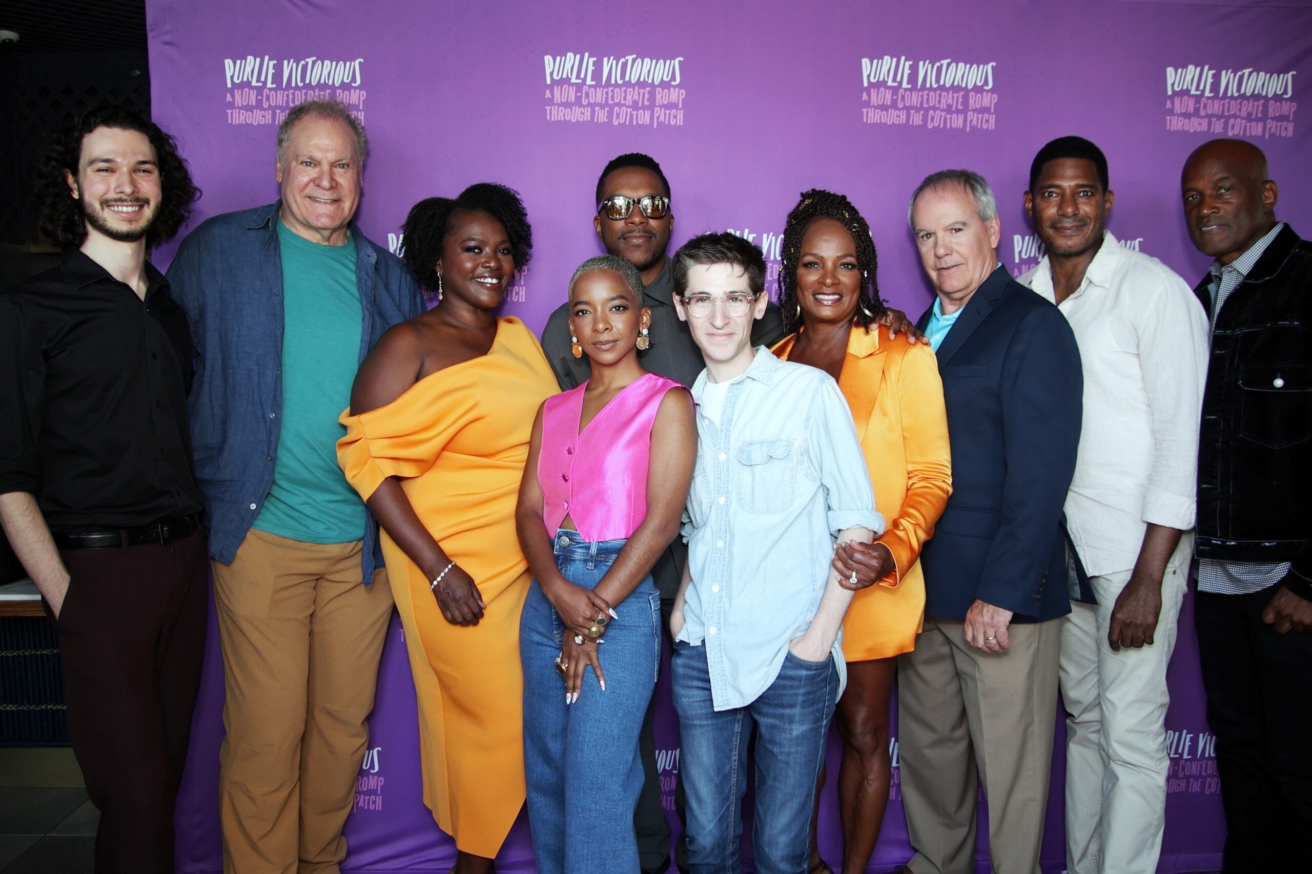 Kenny Leon (far right) and the cast of Purlie Victorious. Photo by Rowena Husbands.