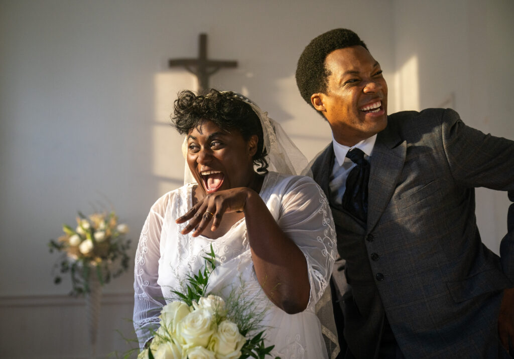 Danielle Brooks and Corey Hawkins in The Color Purple. Photo by Eli Ade.