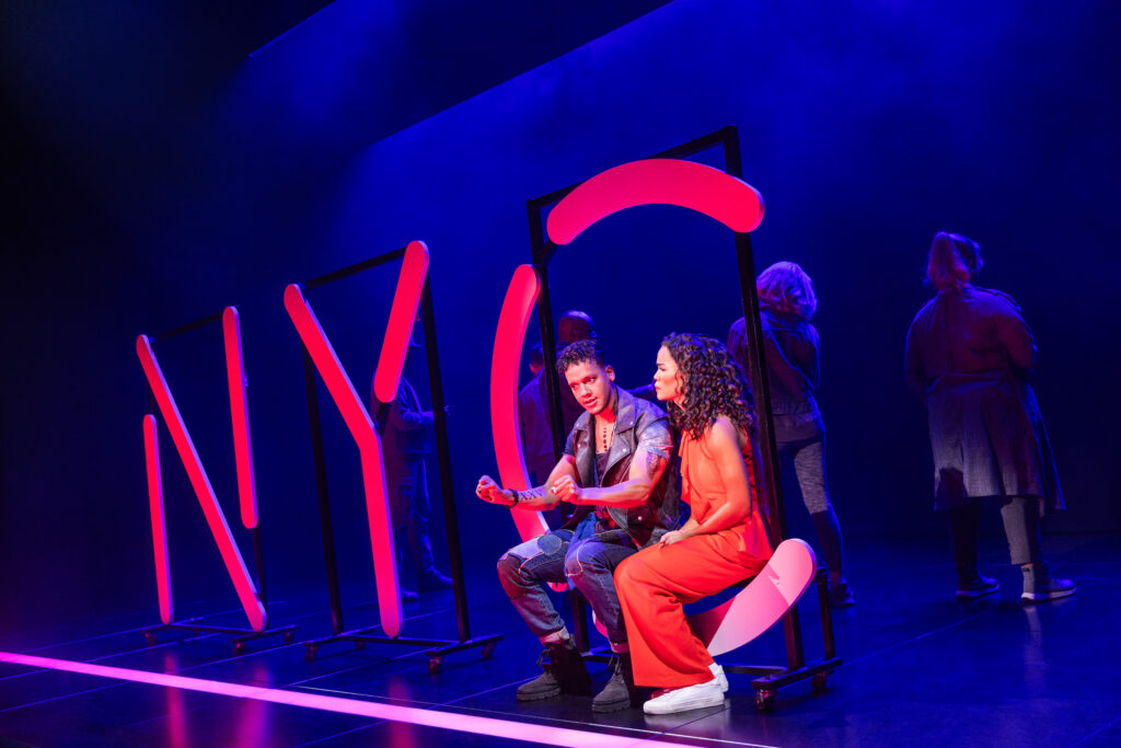 Tyler Hardwick and Britney Coleman in Company. Photo by Matthew Murphy for MurphyMade.