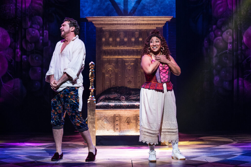 Paulo Szot and Melanie La Barrie in & Juliet. Photo by Matthew Murphy.