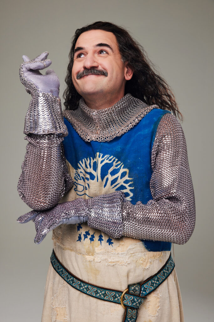 Jimmy Smagula in Spamalot. Photo by Matthew Murphy.