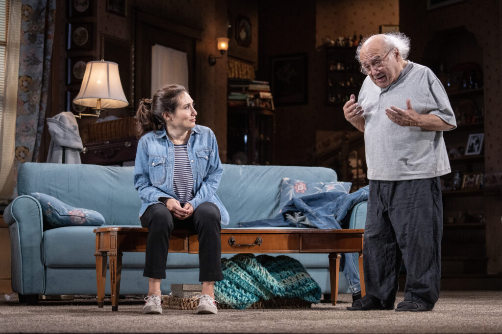 Lucy DeVito and Danny DeVito in I Need That. Photo by Joan Marcus.