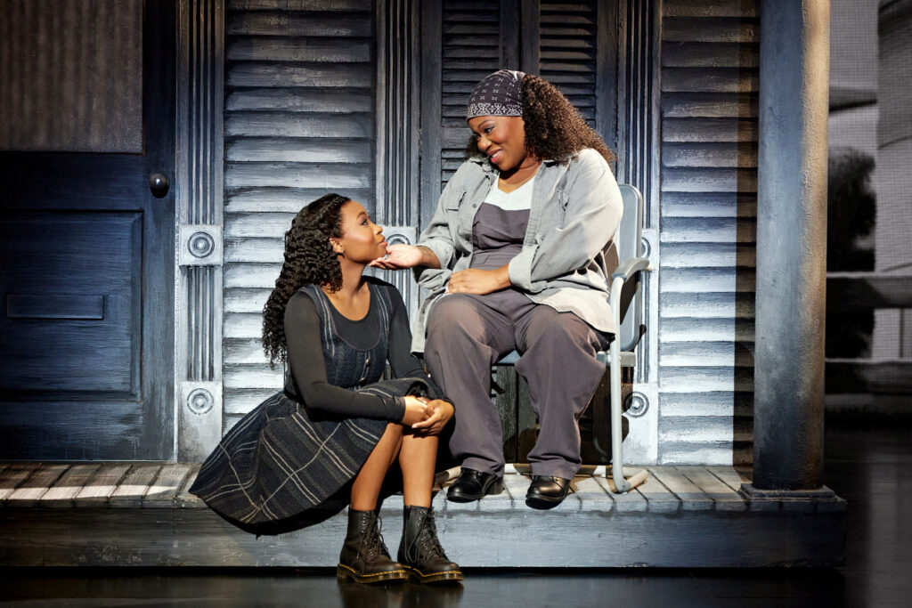 Nichelle Lewis and Melody Betts in The Wiz. Photo by Jeremy Daniel.